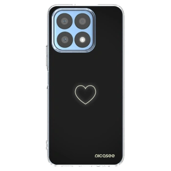Picasee silikonowe przeźroczyste etui na Honor X8a - Heart