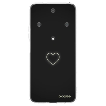 Picasee silikonowe przeźroczyste etui na Honor Magic5 Lite 5G - Heart