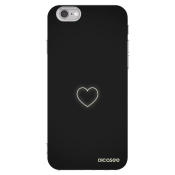 Picasee silikonowe przeźroczyste etui na Apple iPhone 6/6S - Heart
