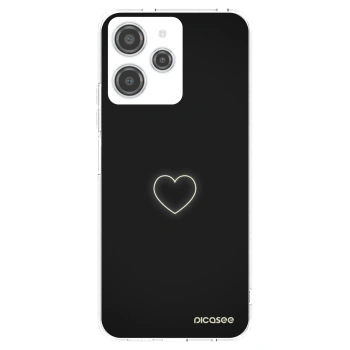 Picasee silikonowe przeźroczyste etui na Xiaomi Redmi 12 4G - Heart