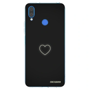 Picasee silikonowe przeźroczyste etui na Huawei Nova 3i - Heart