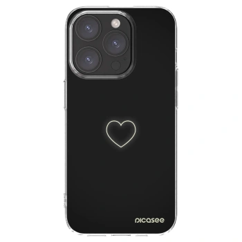 Picasee silikonowe przeźroczyste etui na Apple iPhone 15 Pro - Heart