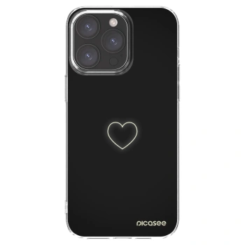 Picasee silikonowe przeźroczyste etui na Apple iPhone 15 Pro Max - Heart
