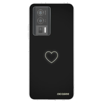 Picasee silikonowe przeźroczyste etui na Xiaomi Poco F5 Pro 5G - Heart