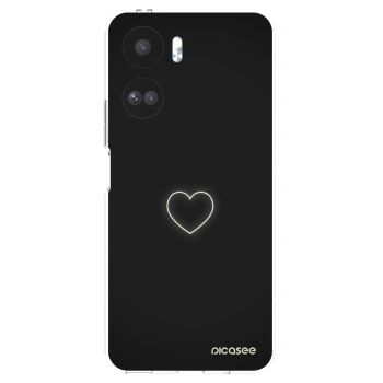 Picasee silikonowe przeźroczyste etui na Honor 90 Lite 5G - Heart