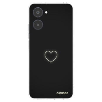 Picasee silikonowe przeźroczyste etui na Realme 10 4G - Heart