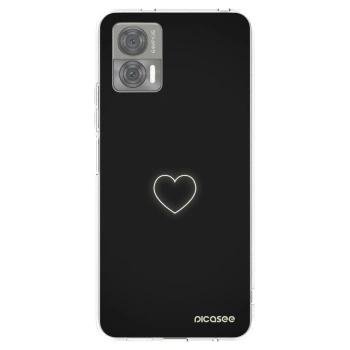 Picasee silikonowe przeźroczyste etui na Motorola Edge 30 Neo - Heart