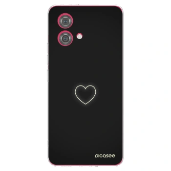 Picasee silikonowe przeźroczyste etui na Motorola Moto G84 5G - Heart