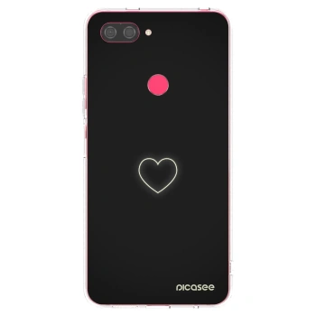 Picasee silikonowe przeźroczyste etui na Xiaomi Mi 8 Lite - Heart