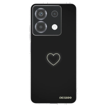 Picasee silikonowe przeźroczyste etui na Xiaomi Poco X6 - Heart