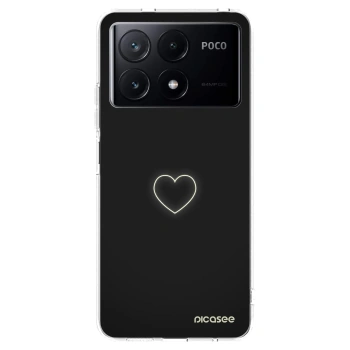 Picasee silikonowe przeźroczyste etui na Xiaomi Poco X6 Pro - Heart