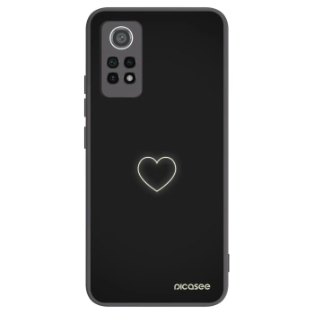 Picasee silikonowe czarne etui na Xiaomi Redmi Note 12 Pro 4G - Heart