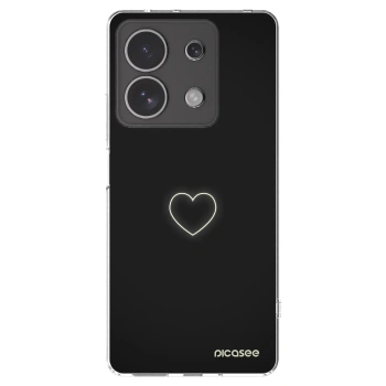 Picasee silikonowe przeźroczyste etui na Xiaomi Redmi Note 13 4G - Heart