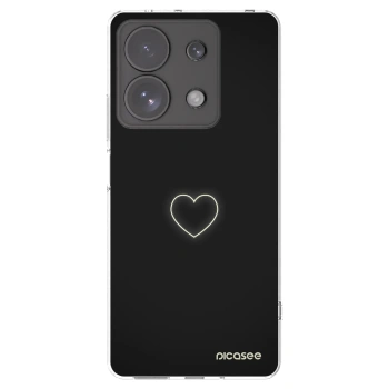 Picasee silikonowe przeźroczyste etui na Xiaomi Redmi Note 13 Pro 4G - Heart