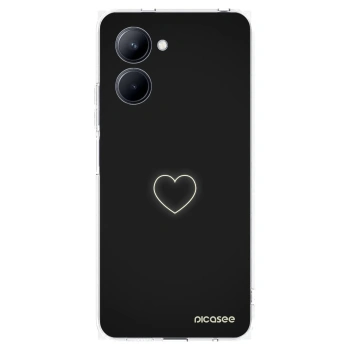 Picasee silikonowe przeźroczyste etui na Realme C33 (2023) - Heart