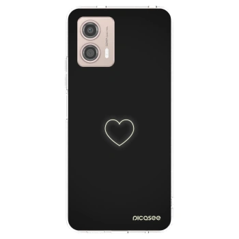 Picasee silikonowe przeźroczyste etui na Motorola Moto G53 5G - Heart