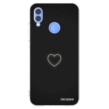 Picasee silikonowe przeźroczyste etui na Honor 10 Lite - Heart
