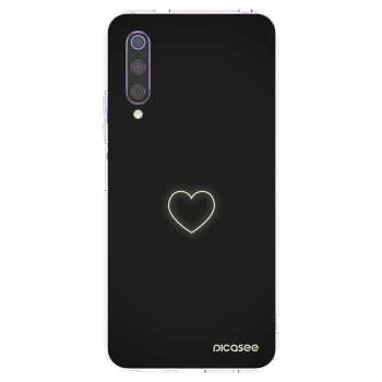 Picasee silikonowe przeźroczyste etui na Xiaomi Mi 9 - Heart