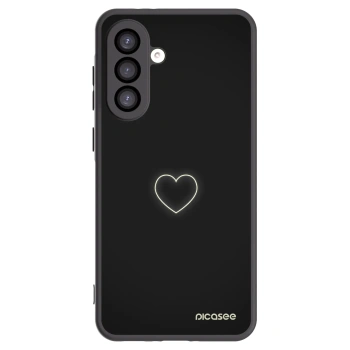 Picasee silikonowe czarne etui na Samsung Galaxy A26 5G A266B - Heart