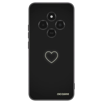 Picasee silikonowe czarne etui na Xiaomi Poco C75 - Heart
