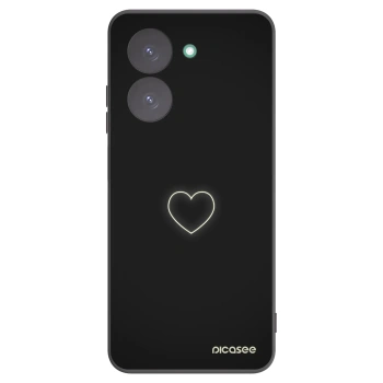 Picasee silikonowe czarne etui na Xiaomi Redmi A5 - Heart