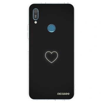 Picasee silikonowe przeźroczyste etui na Huawei Y6 2019 - Heart