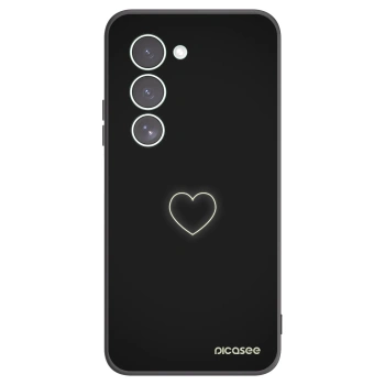 Picasee silikonowe czarne etui na Xiaomi Redmi 15 5G - Heart