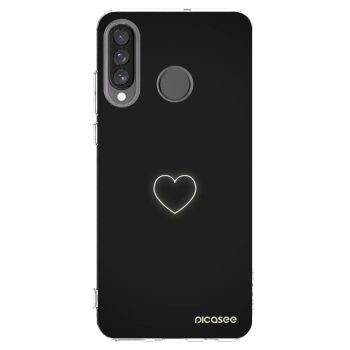 Picasee silikonowe przeźroczyste etui na Huawei P30 Lite - Heart