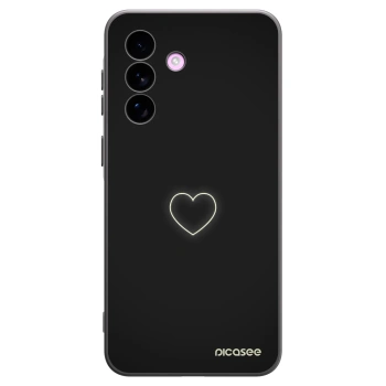 Picasee silikonowe czarne etui na Samsung Galaxy A57 5G - Heart