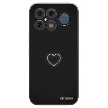 Picasee silikonowe czarne etui na Xiaomi Poco F8 Ultra - Heart
