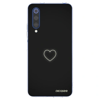 Picasee silikonowe przeźroczyste etui na Xiaomi Mi 9 SE - Heart