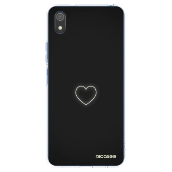 Picasee silikonowe przeźroczyste etui na Xiaomi Redmi 7A - Heart