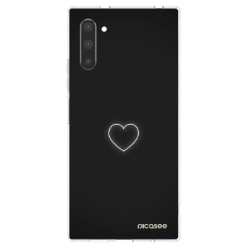 Picasee silikonowe przeźroczyste etui na Samsung Galaxy Note 10 N970F - Heart