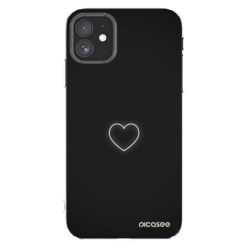 Picasee silikonowe przeźroczyste etui na Apple iPhone 11 - Heart