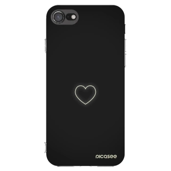 Picasee silikonowe przeźroczyste etui na Apple iPhone 8 - Heart