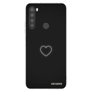 Picasee silikonowe przeźroczyste etui na Xiaomi Redmi Note 8 - Heart