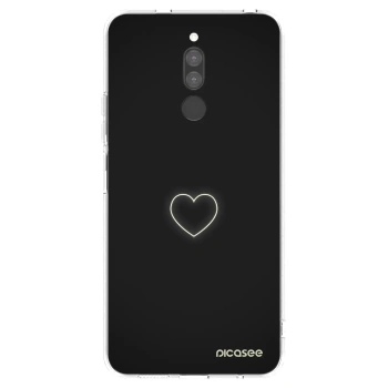 Picasee silikonowe przeźroczyste etui na Xiaomi Redmi 8 - Heart
