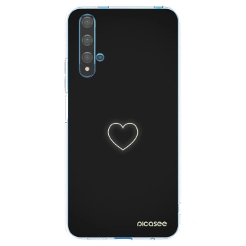 Picasee silikonowe przeźroczyste etui na Huawei Nova 5T - Heart