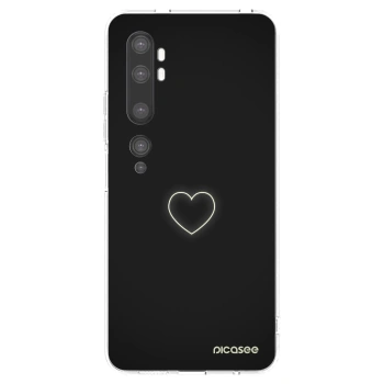 Picasee silikonowe przeźroczyste etui na Xiaomi Mi Note 10 (Pro) - Heart
