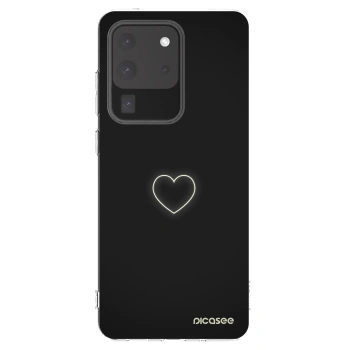 Picasee silikonowe przeźroczyste etui na Samsung Galaxy S20 Ultra 5G G988F - Heart