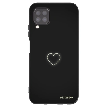 Picasee silikonowe czarne etui na Huawei P40 Lite - Heart