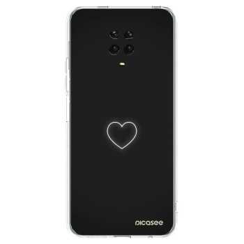 Picasee silikonowe przeźroczyste etui na Xiaomi Redmi Note 9S - Heart