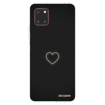 Picasee silikonowe przeźroczyste etui na Samsung Galaxy Note 10 Lite N770F - Heart
