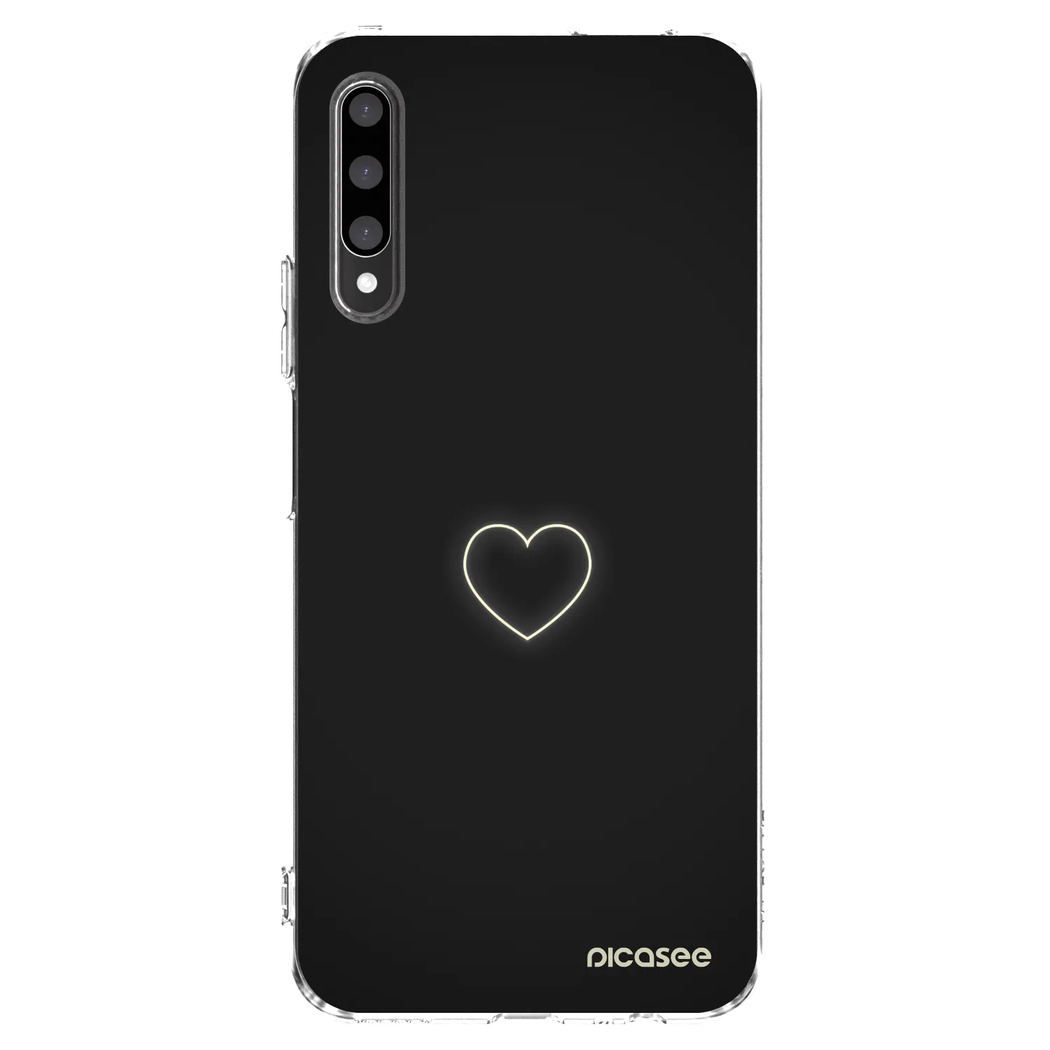 Picasee silikonowe przeźroczyste etui na Honor 9X Pro - Heart
