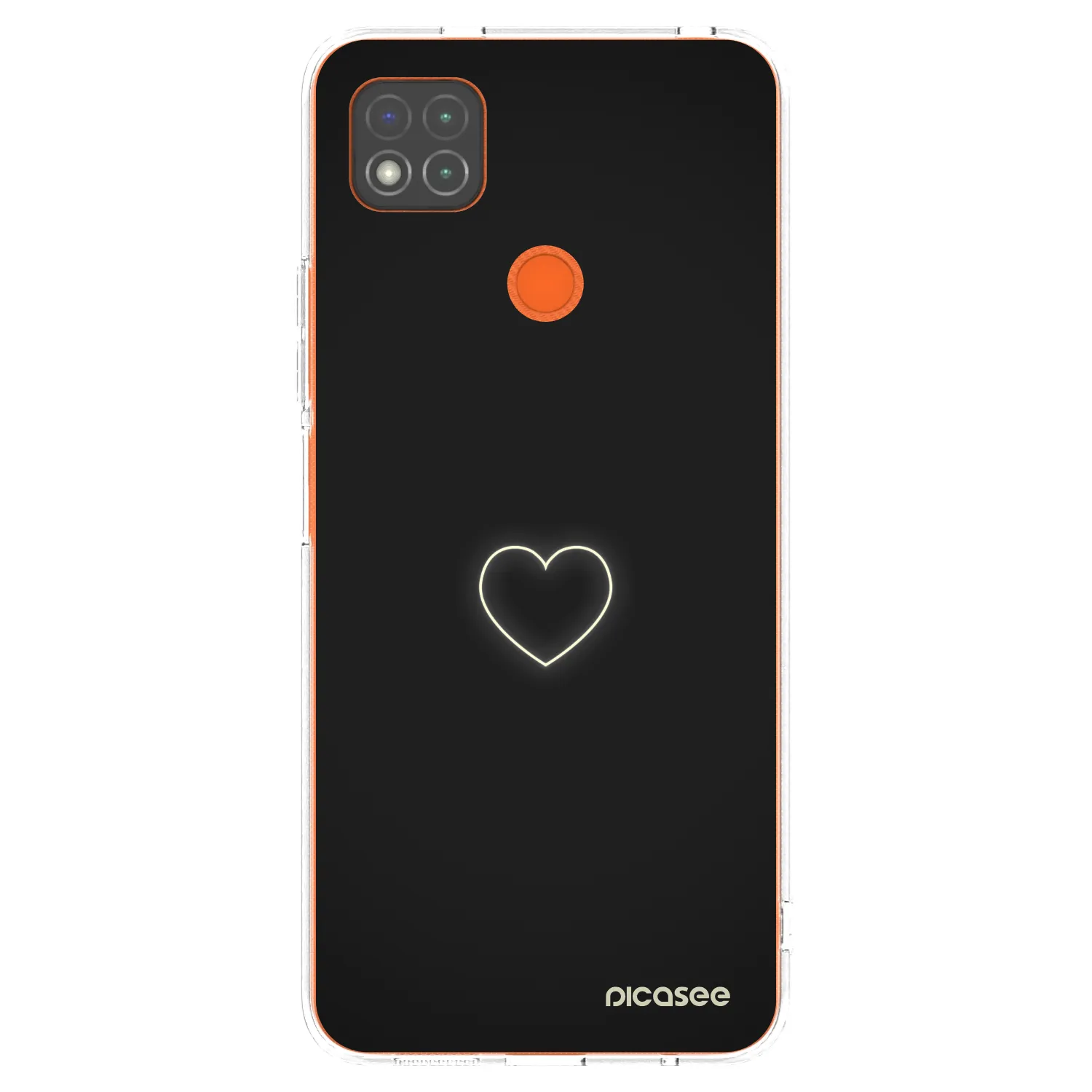 Picasee silikonowe przeźroczyste etui na Xiaomi Redmi 9C - Heart