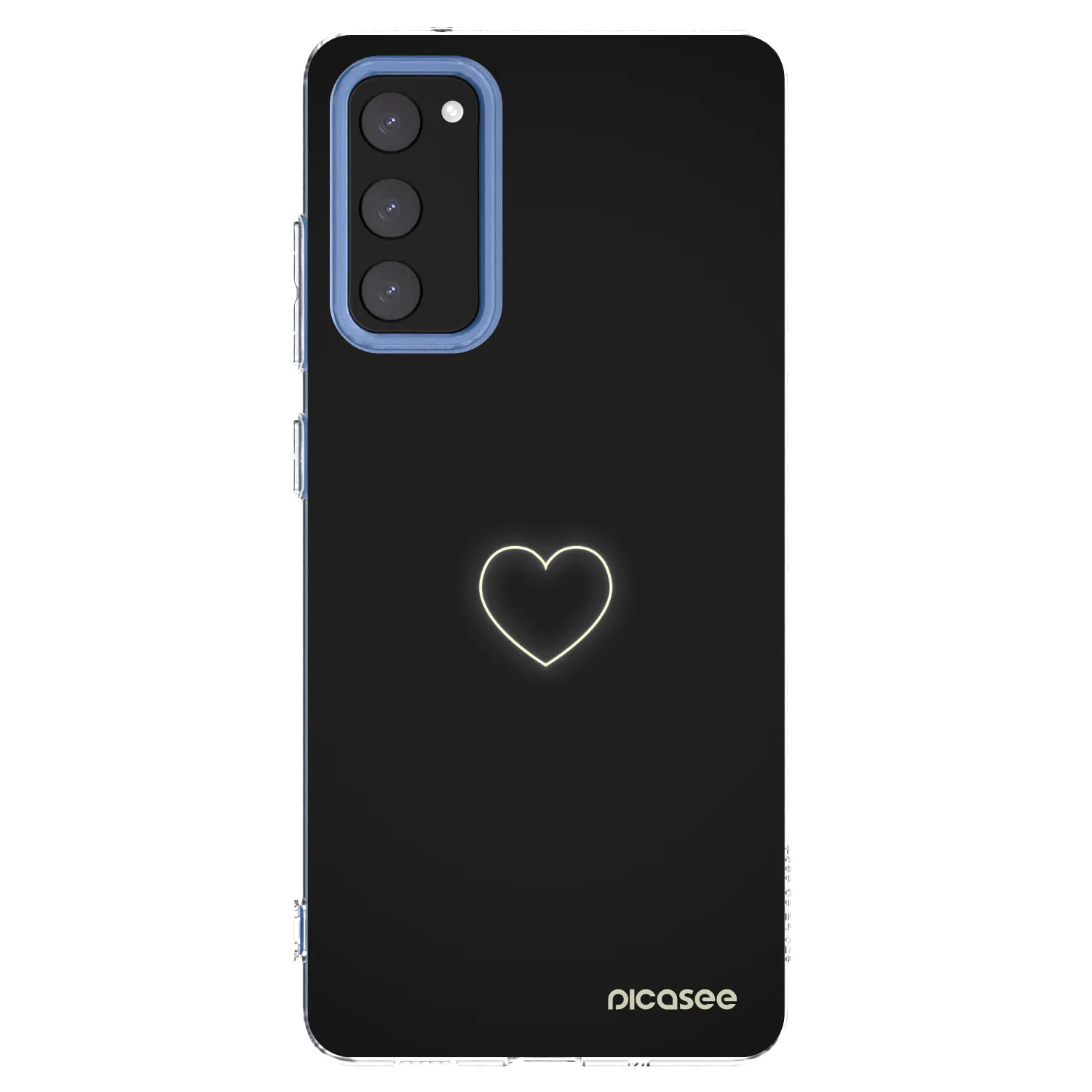 Picasee silikonowe przeźroczyste etui na Samsung Galaxy S20 FE - Heart
