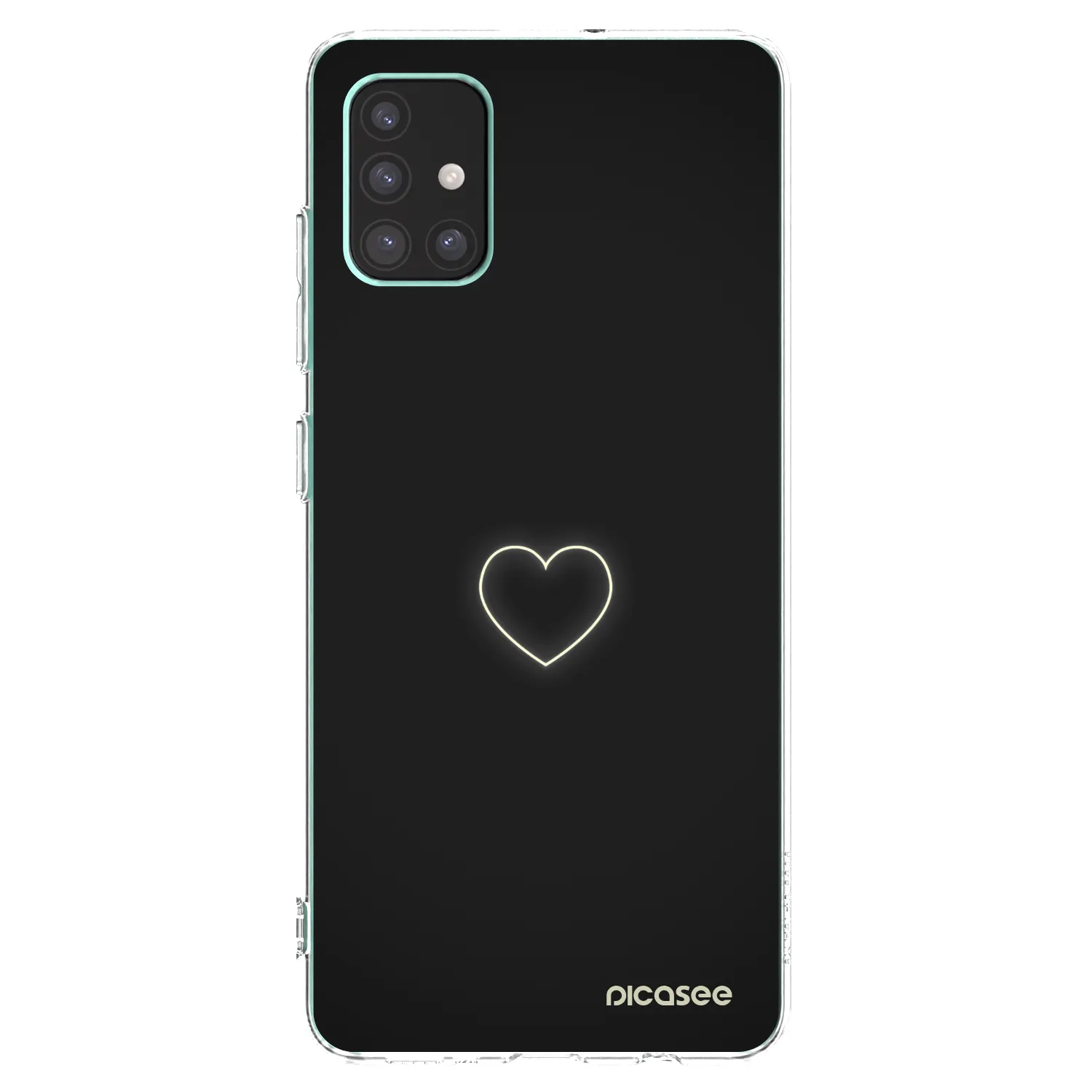 Picasee silikonowe przeźroczyste etui na Samsung Galaxy M51 M515F - Heart