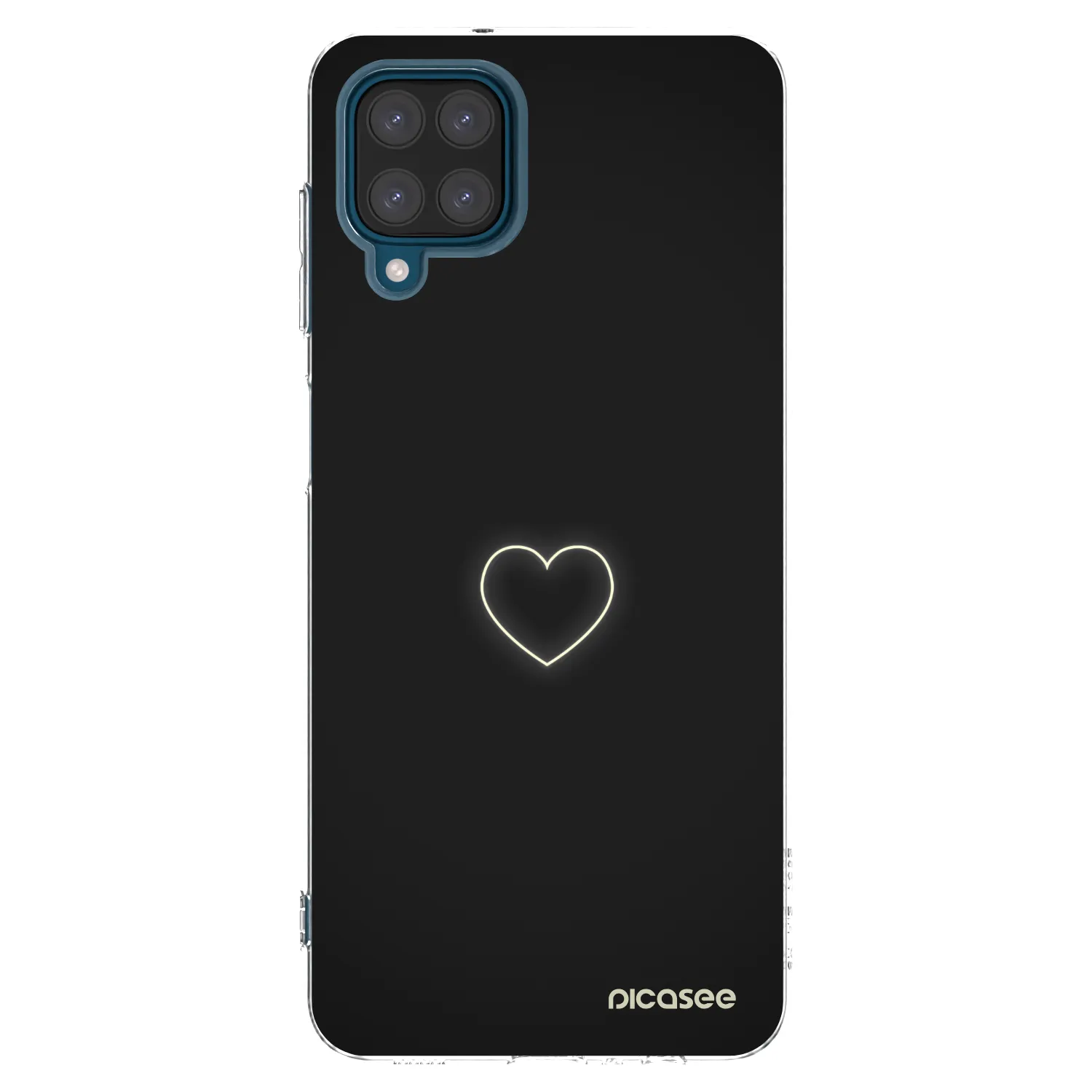 Picasee silikonowe przeźroczyste etui na Samsung Galaxy A12 A125F - Heart