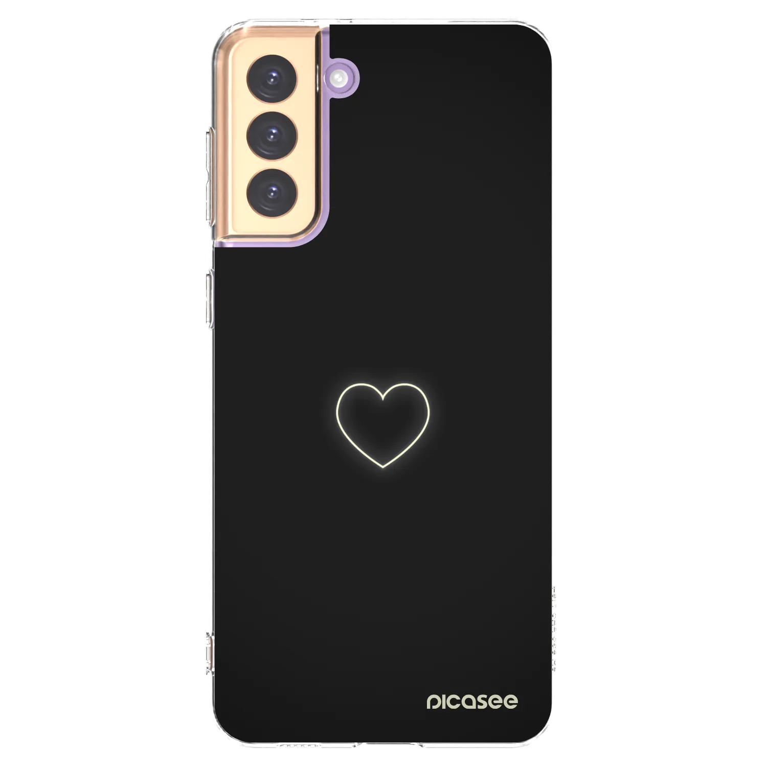 Picasee silikonowe przeźroczyste etui na Samsung Galaxy S21+ 5G G996F - Heart