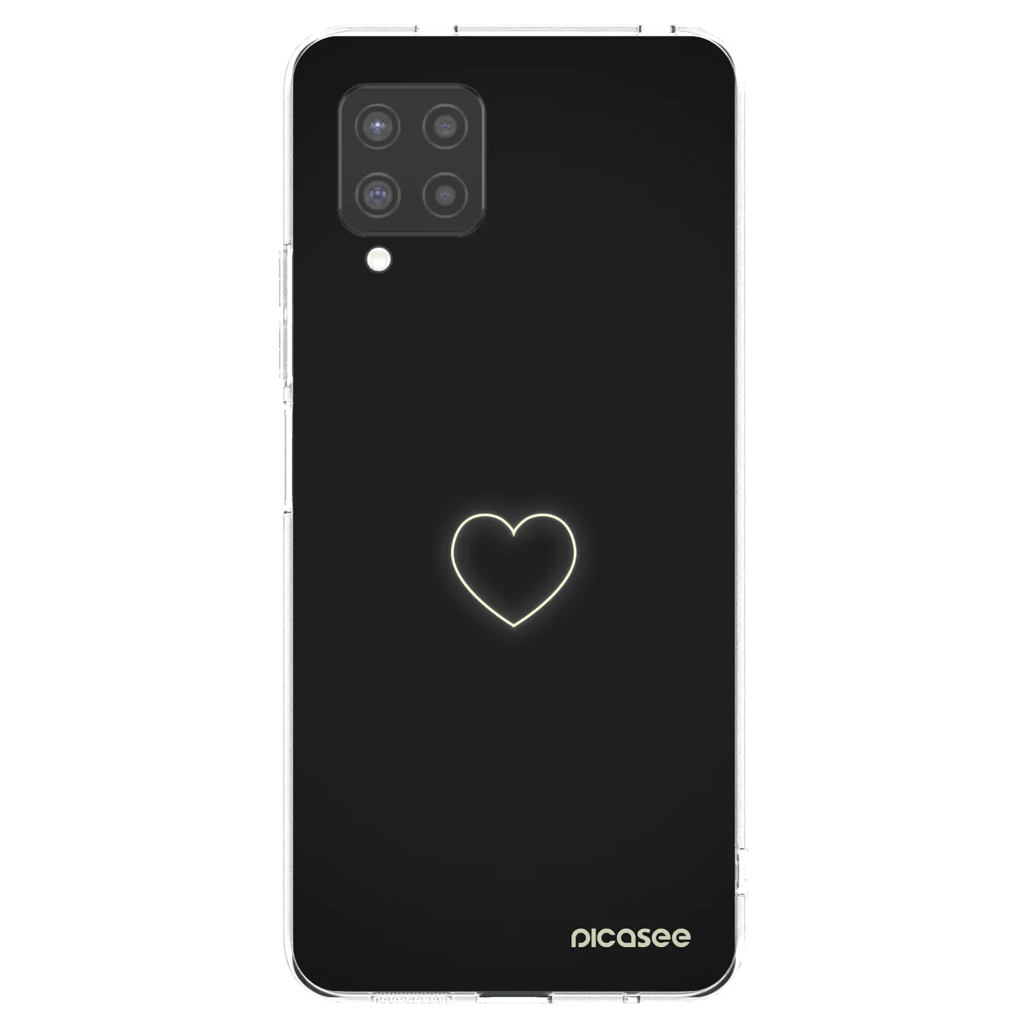 Picasee silikonowe przeźroczyste etui na Samsung Galaxy A42 A426B - Heart